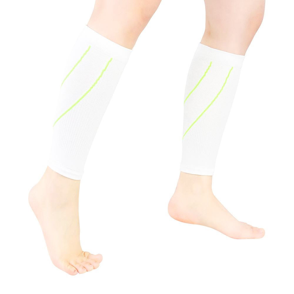 15-20 mmHg Footless Sports Compression Sleeve Pressure Knit Leg Protector Calf Marathon Runners Protective Sleeves